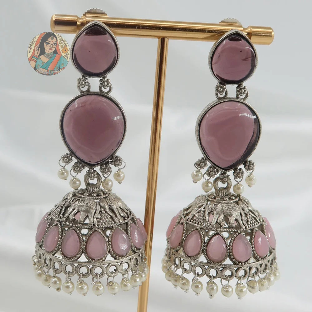 Amrit Silver Earrings - A