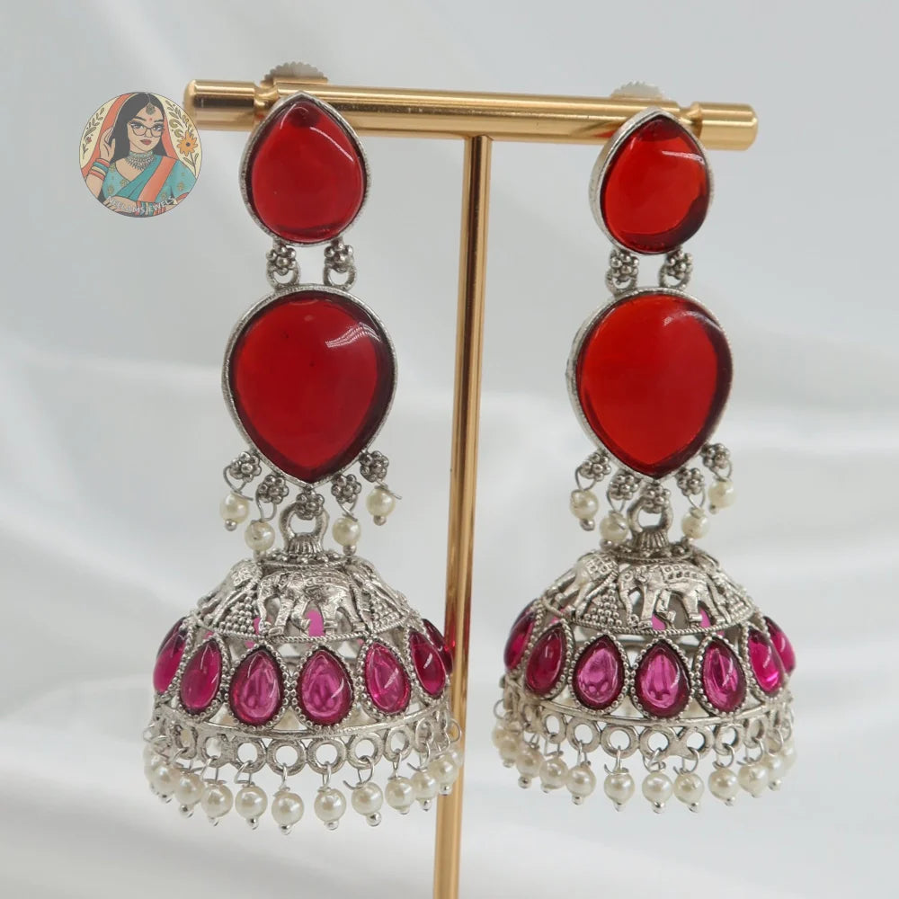 Amrit Silver Earrings - D