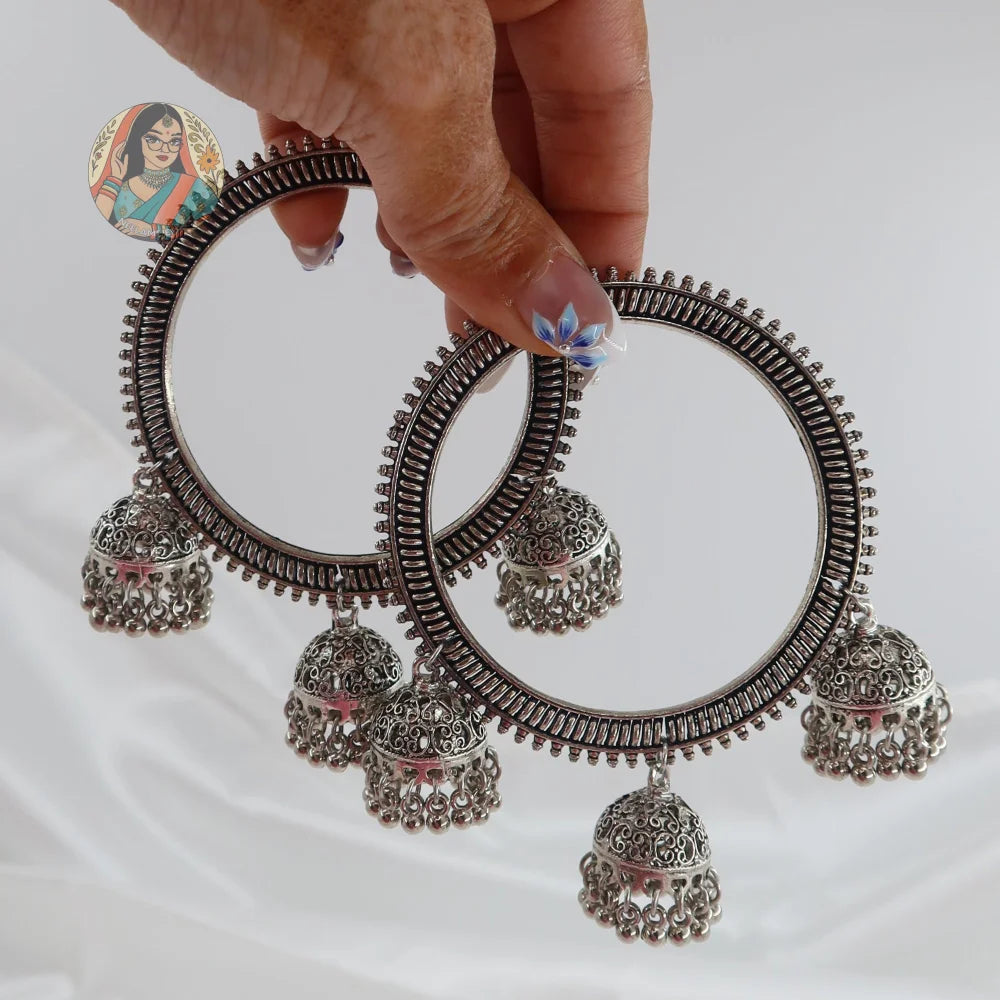 Anisha Oxidized Jhumka Bangles