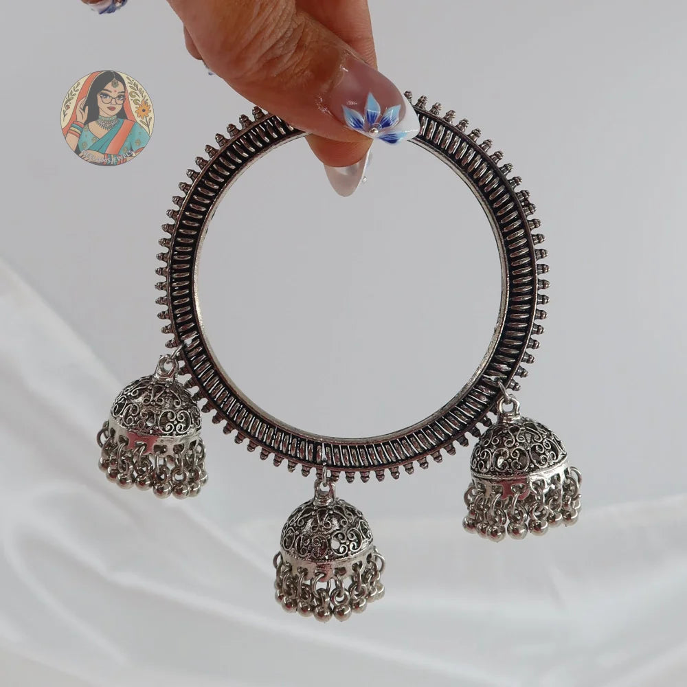Anisha Oxidized Jhumka Bangles