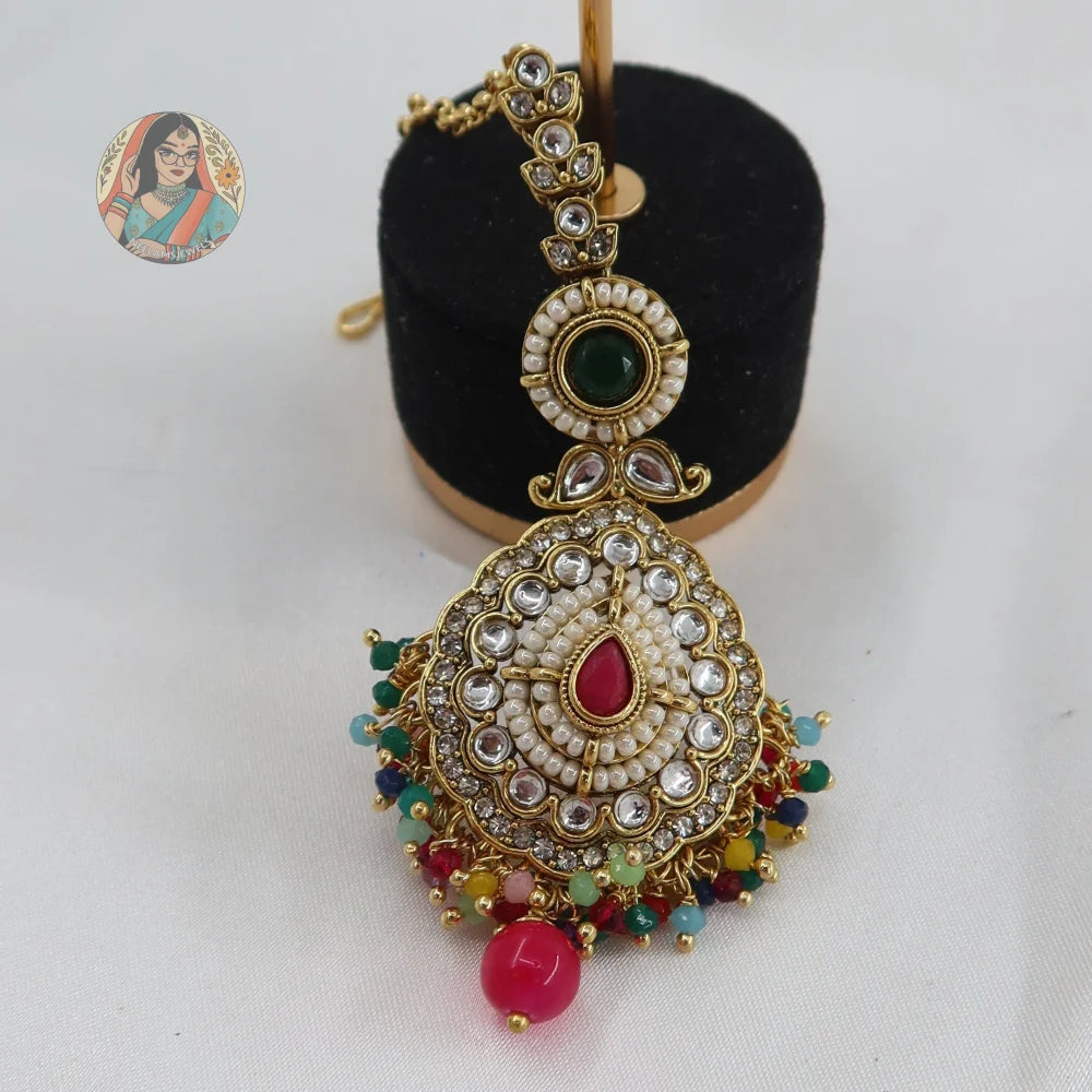 Anjali Jhumka & Tikka Set