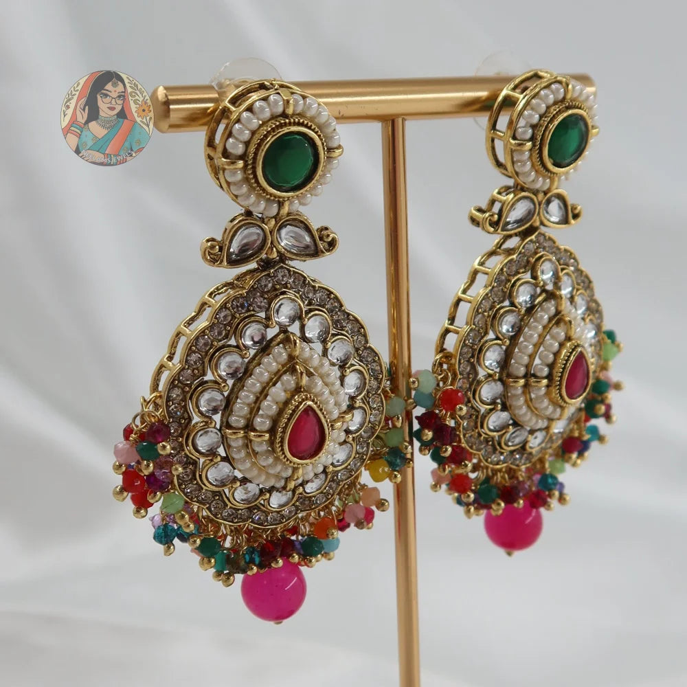 Anjali Jhumka & Tikka Set