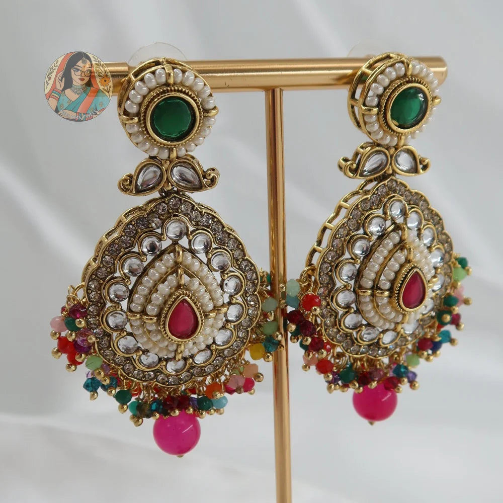 Anjali Jhumka & Tikka Set