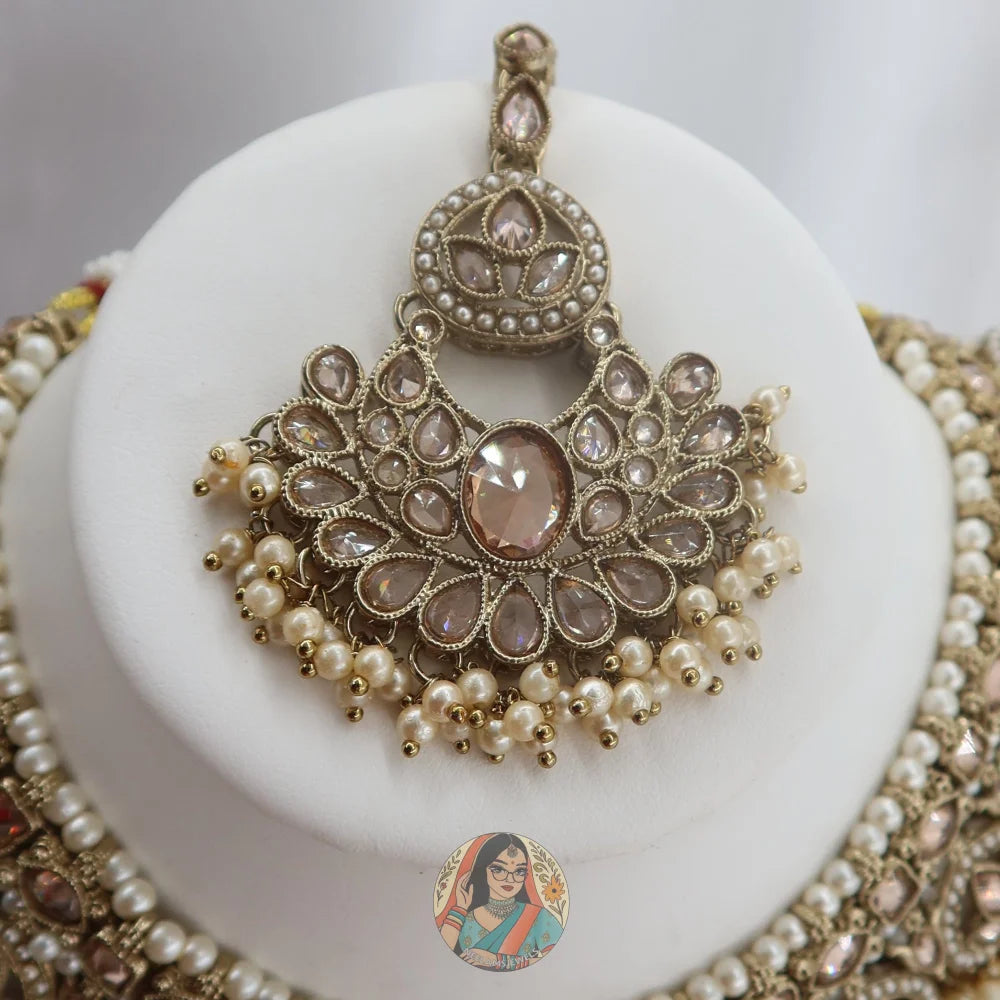 Ariba Necklace Set (Champagne)