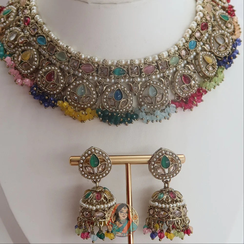 Ariba Necklace Set (Multi)