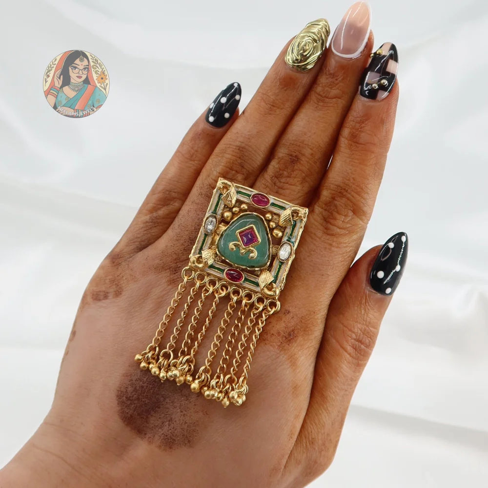 Arnaz Square Heritage Ring