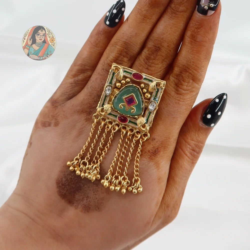 Arnaz Square Heritage Ring