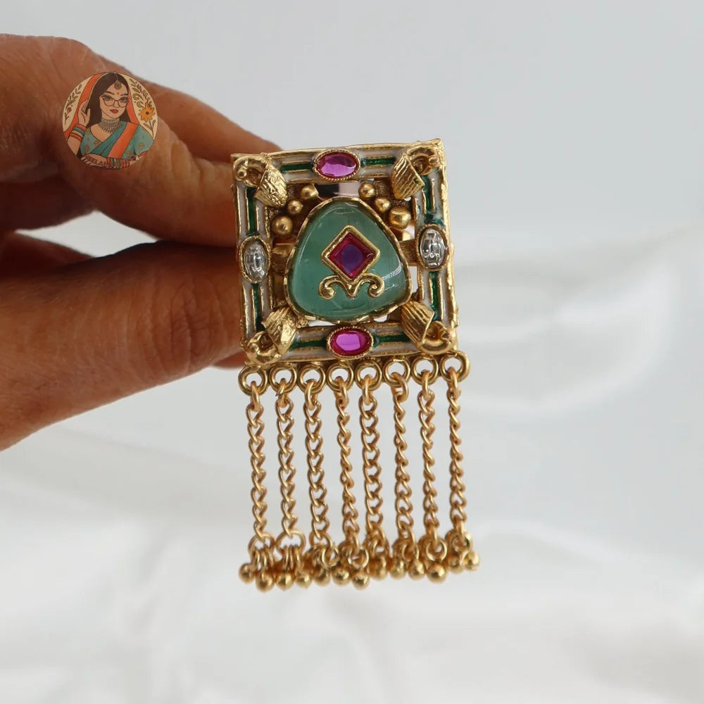 Arnaz Square Heritage Ring