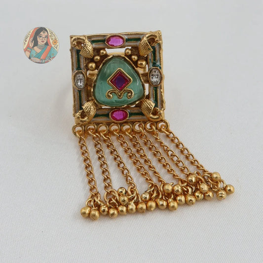 Arnaz Square Heritage Ring