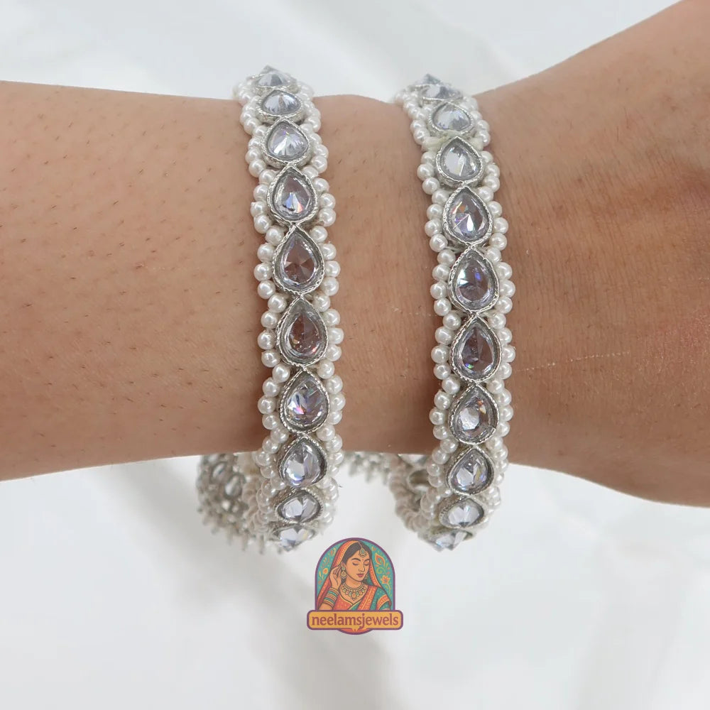 Arya Silver Jhumka Bangles