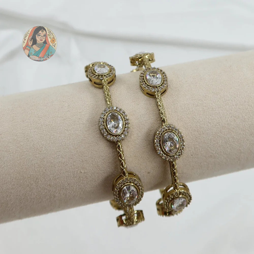 Asmaan Dual-Tone Accent Bangles