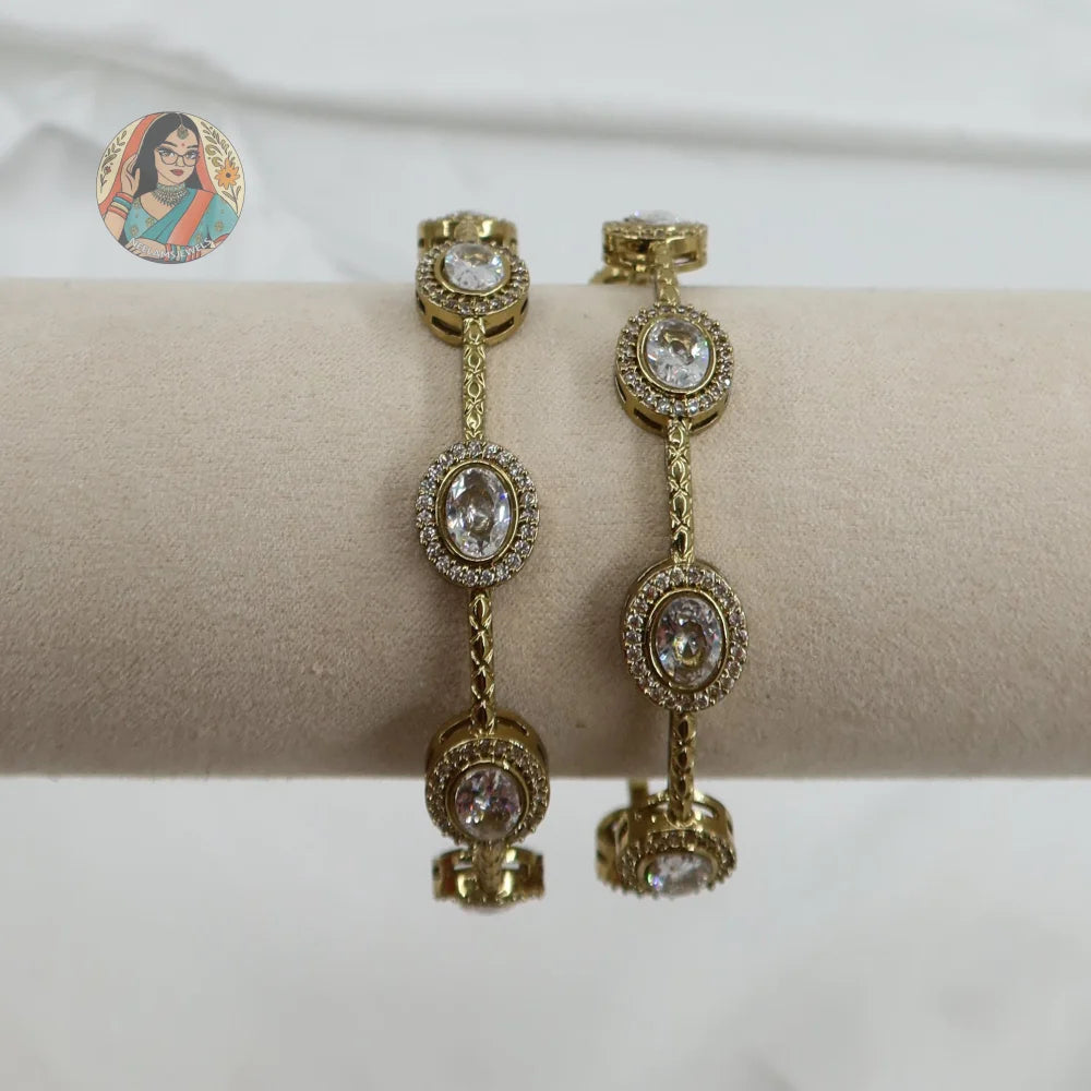 Asmaan Dual-Tone Accent Bangles
