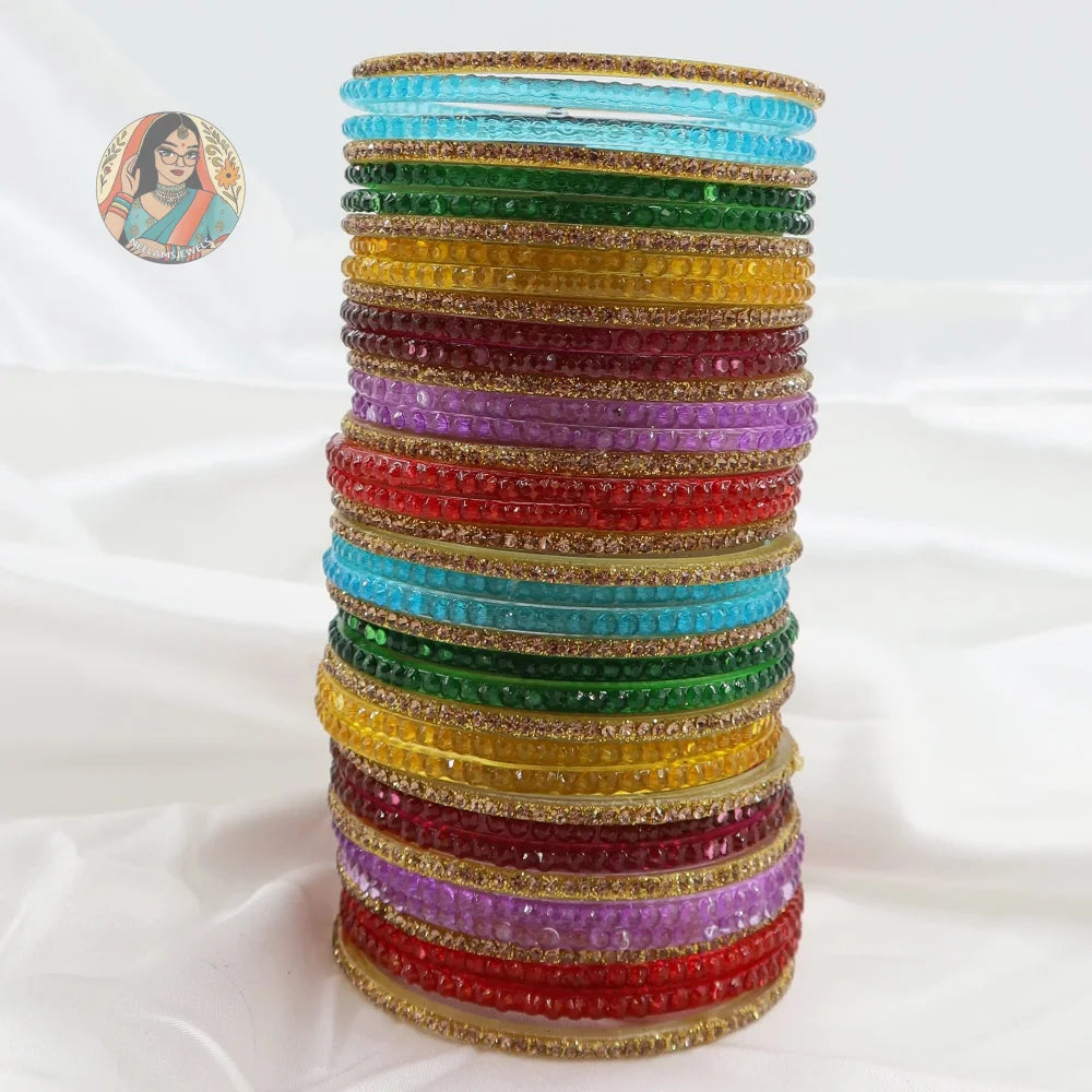 Baarish Mini Glass Bangle Set