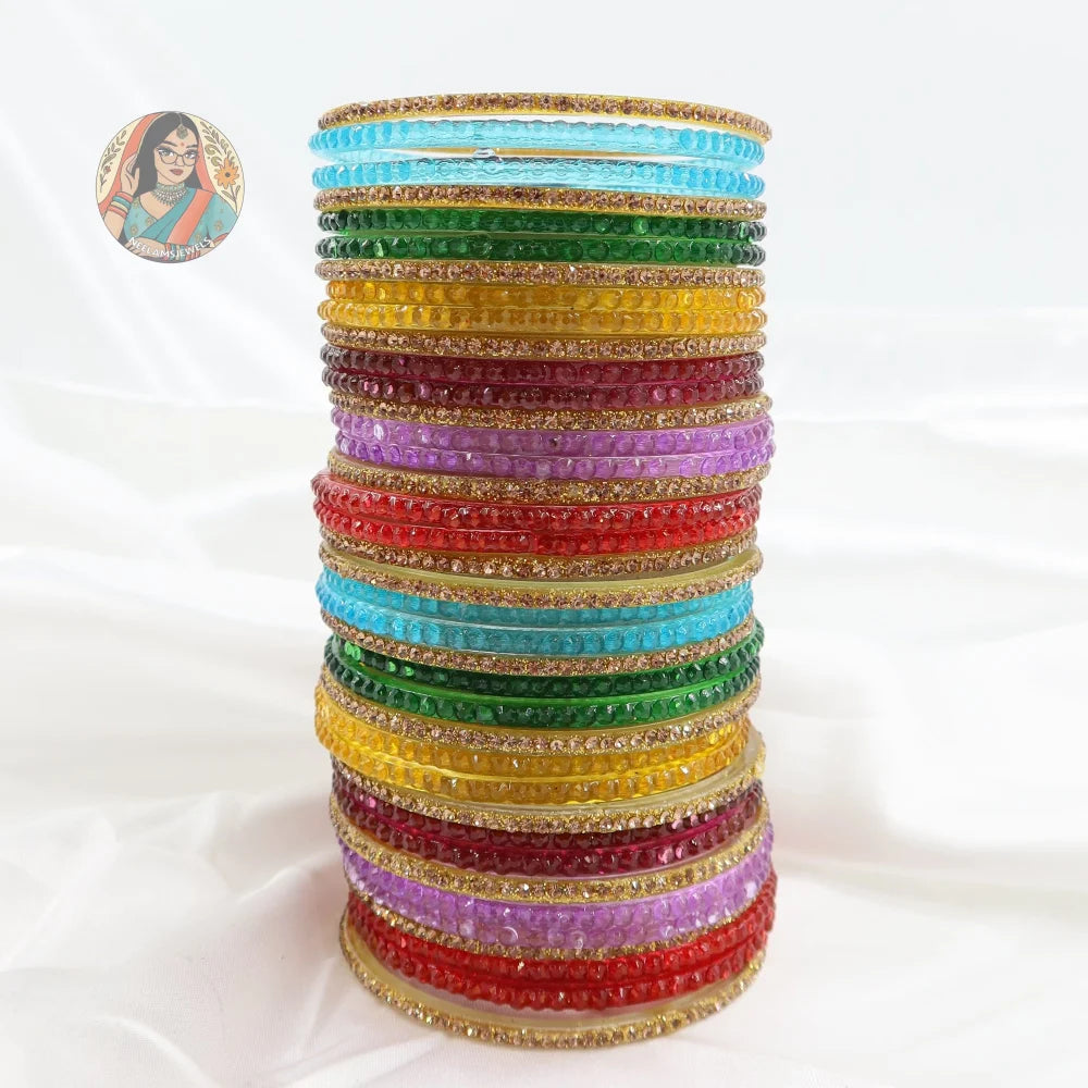 Baarish Mini Glass Bangle Set