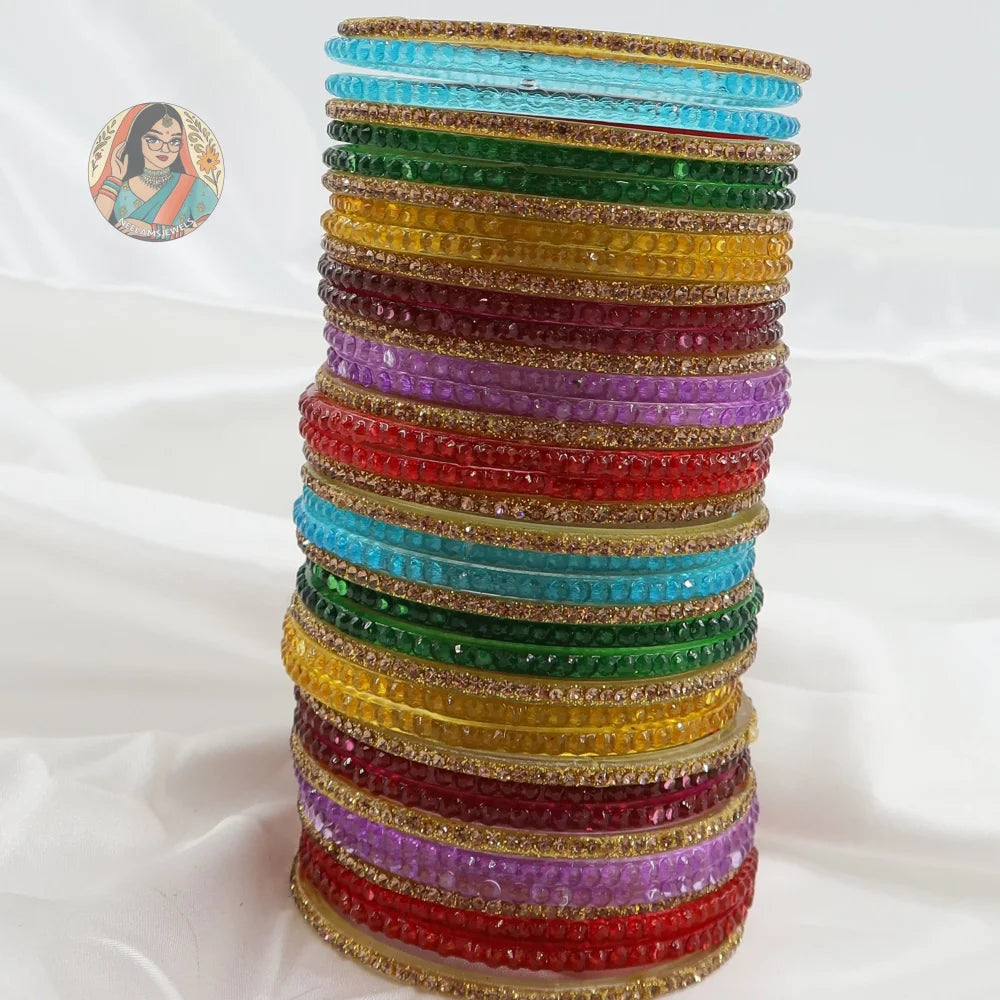 Baarish Mini Glass Bangle Set