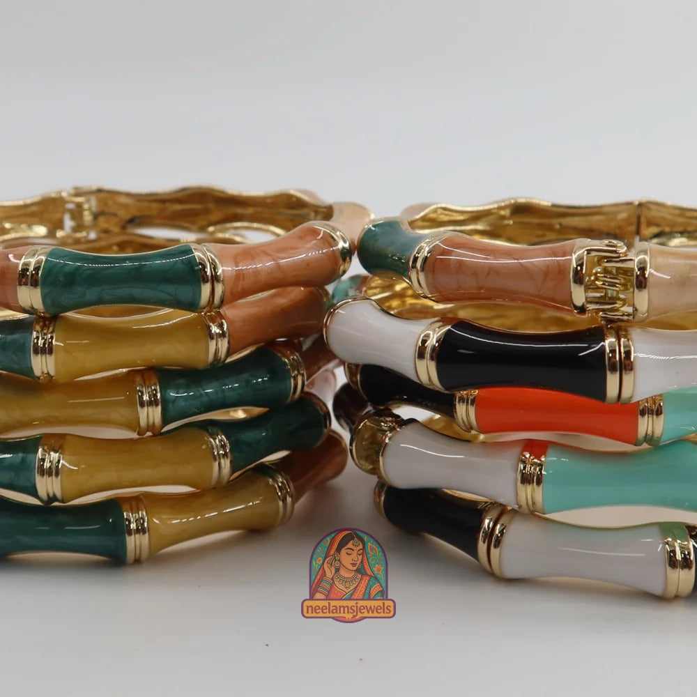Bamboo Enamel Bracelet