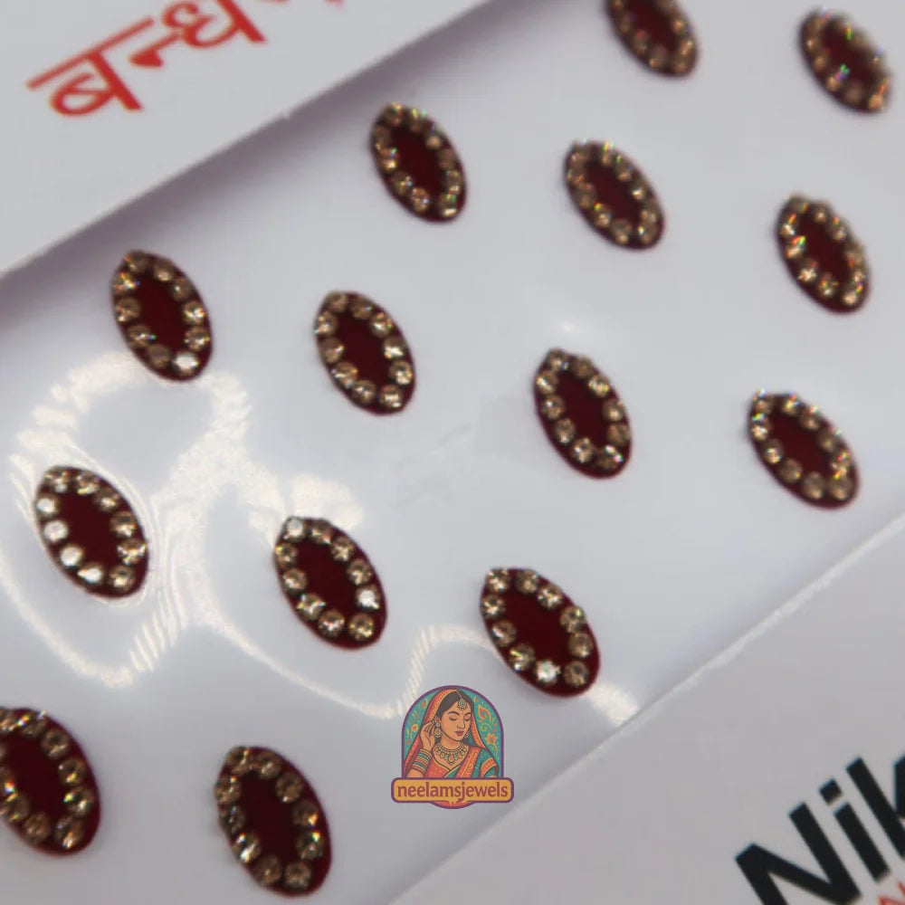 Bindi Pack - Style 15 (Dark Red)