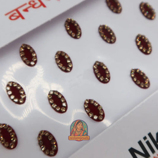 Bindi Pack - Style 15 (Dark Red)