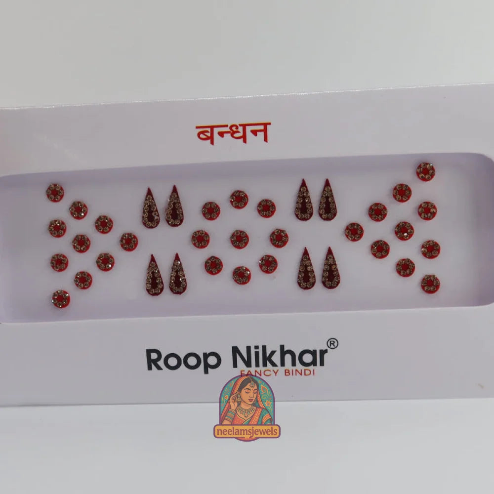 Bindi Pack - Style 3 (Bright/Dark Red)