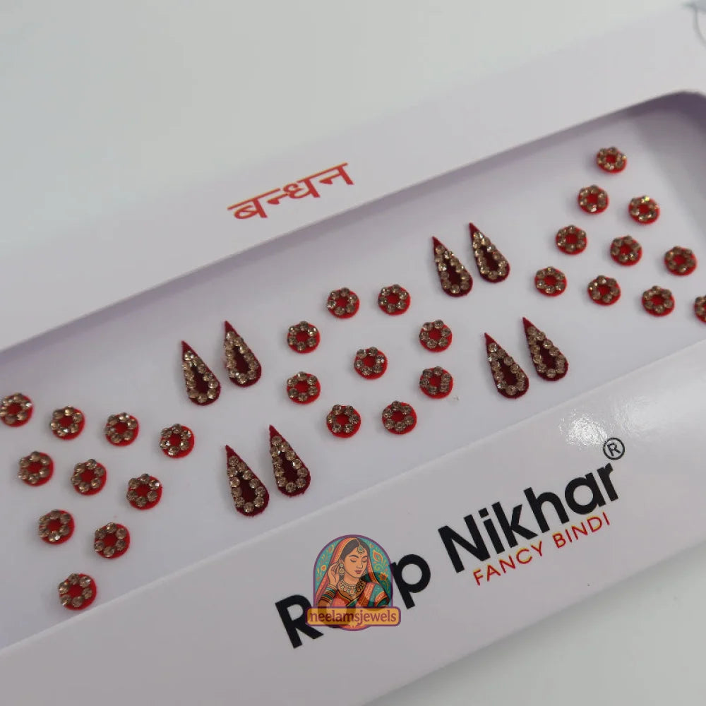 Bindi Pack - Style 3 (Bright/Dark Red)