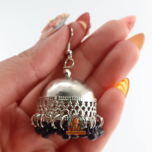 Black Bead Jhumki