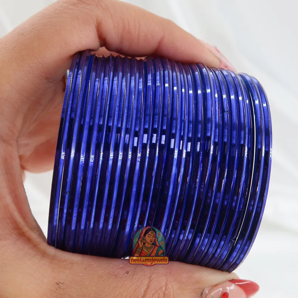 ’Blue’ Metallic Bangle Set