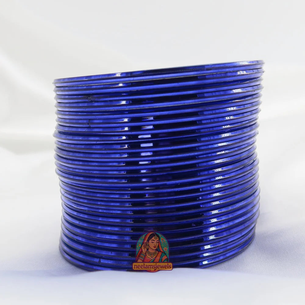 ’Blue’ Metallic Bangle Set