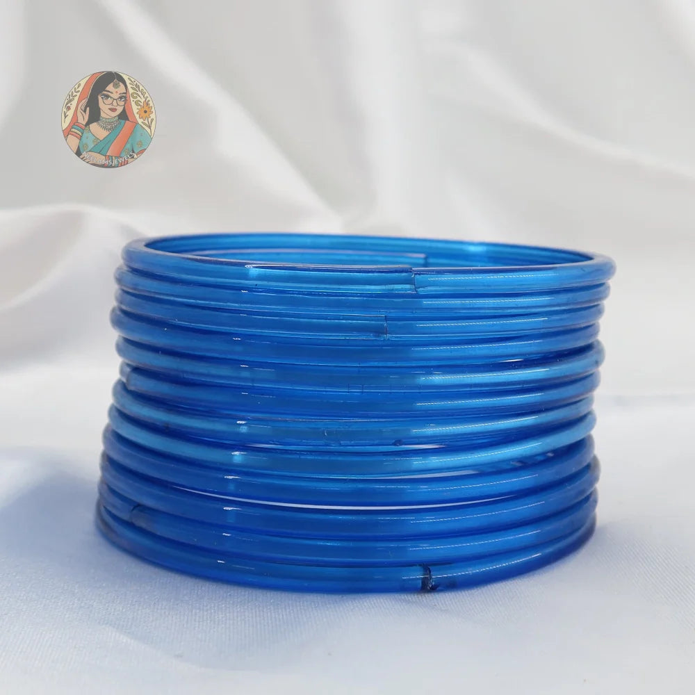 ’Blue’ Rang Pakka Glass Bangle Set