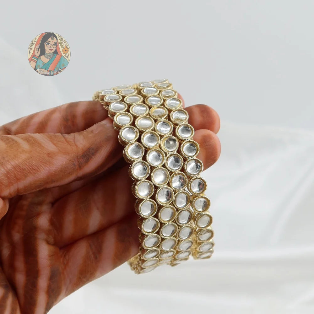 Bruna Gold Accent Bangles