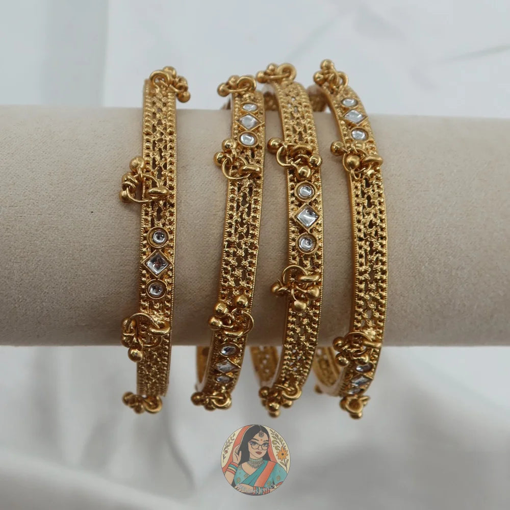 Chand Ghungroo Mini Bangle Set