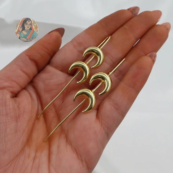 Chand Gold Ear Cuff/Pin