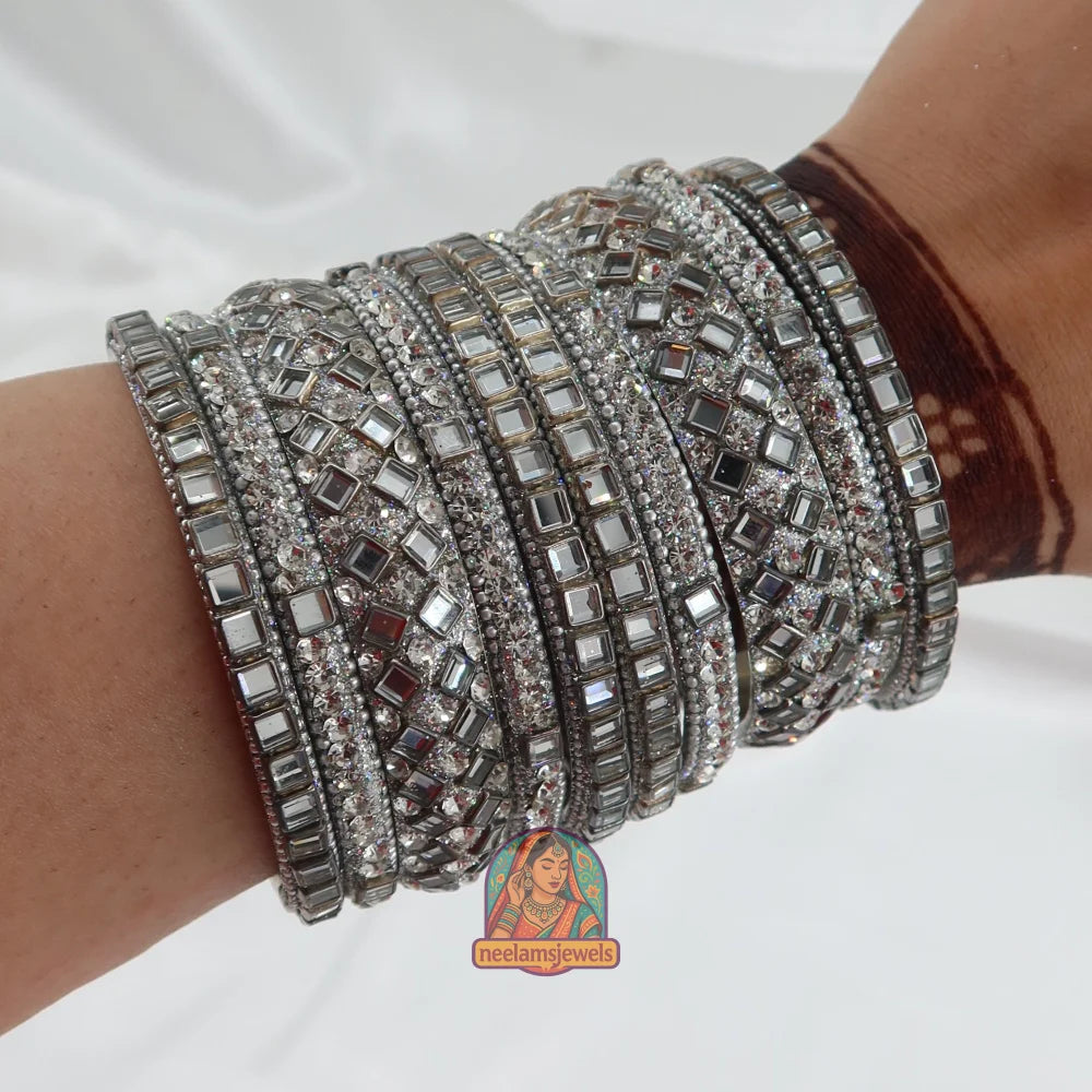 Chand Kundan Bangle Stack