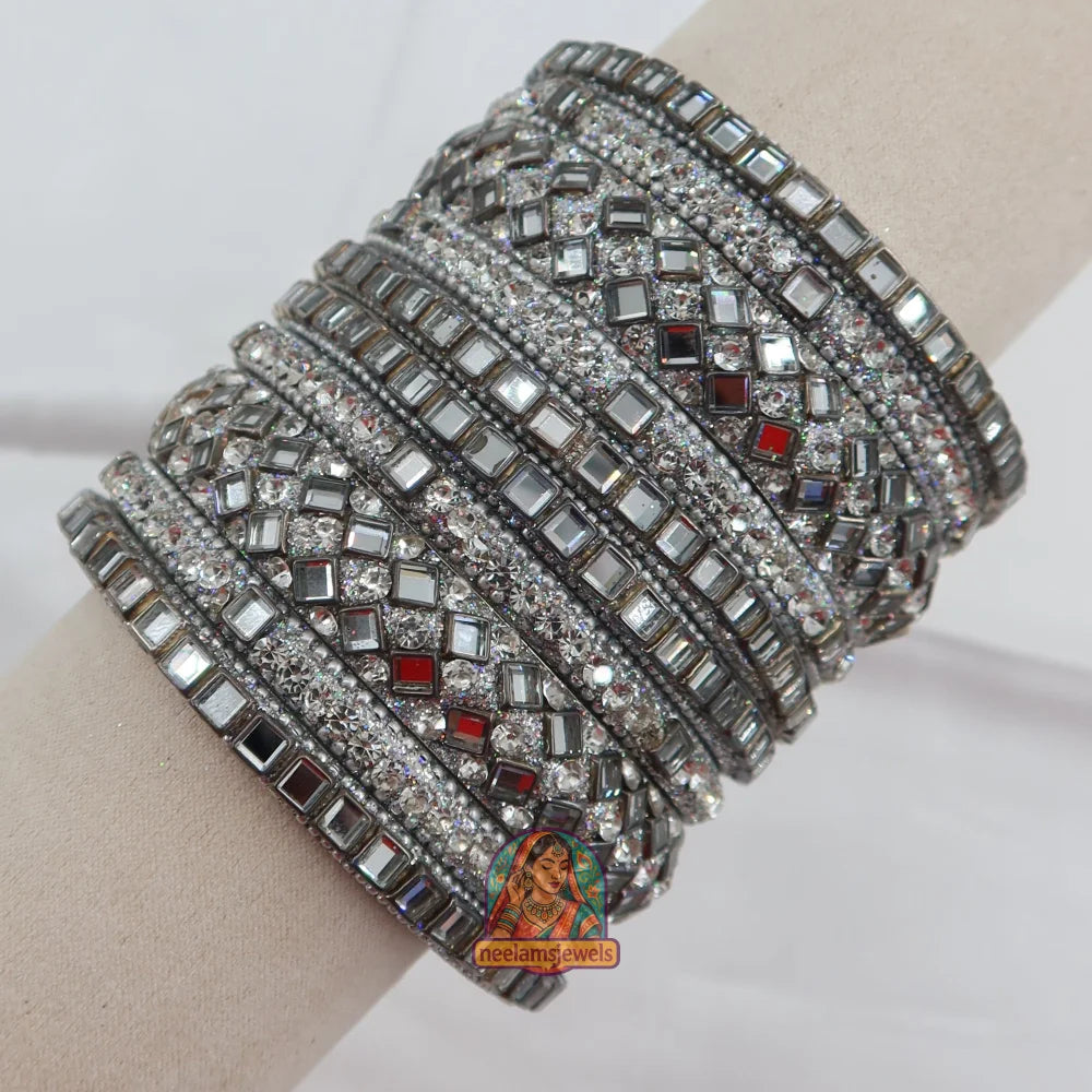 Chand Kundan Bangle Stack