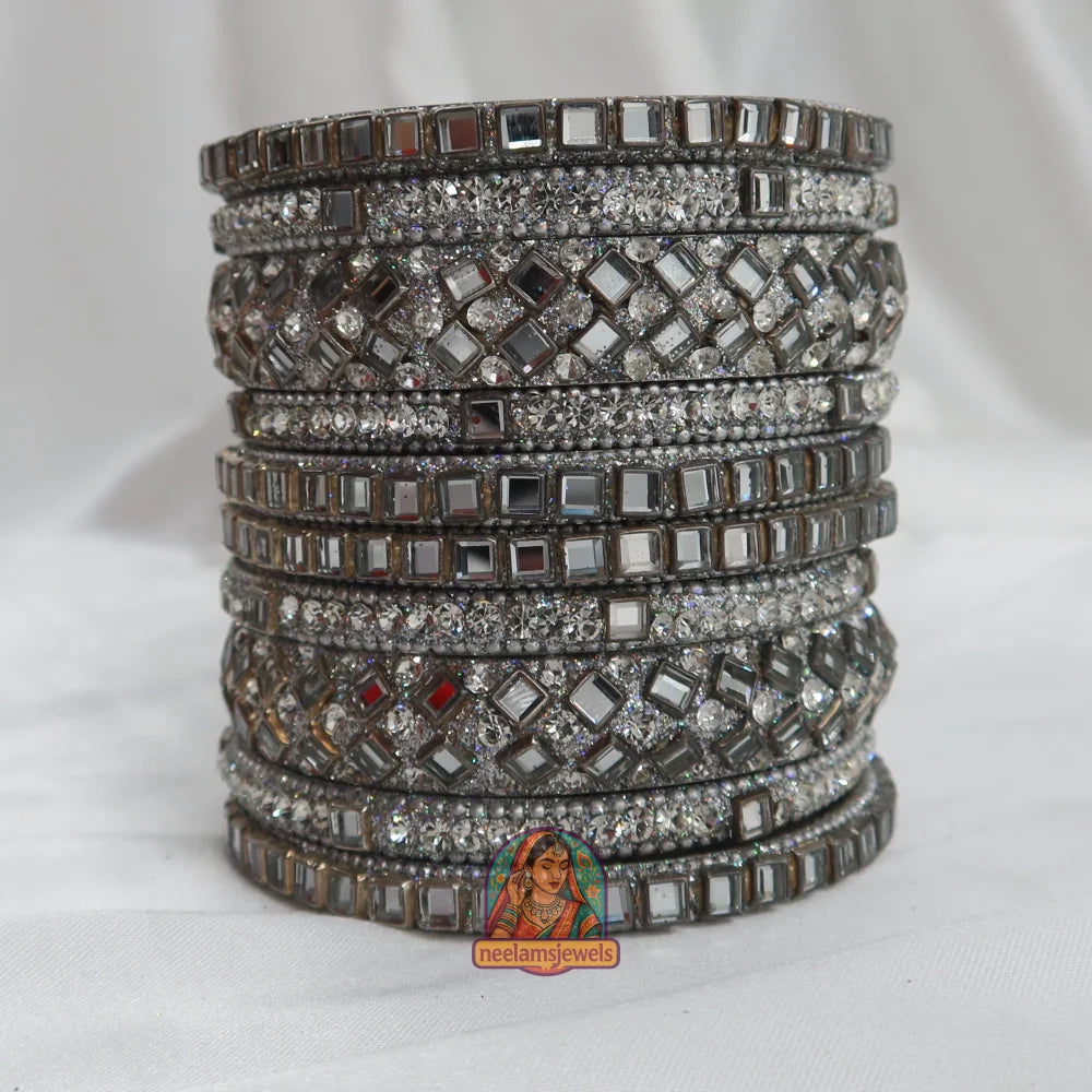 Chand Kundan Bangle Stack