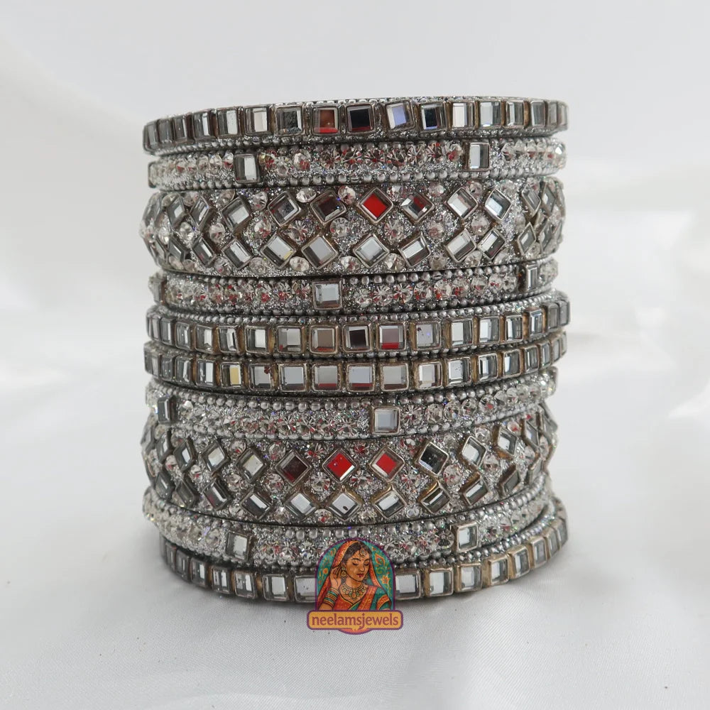 Chand Kundan Bangle Stack