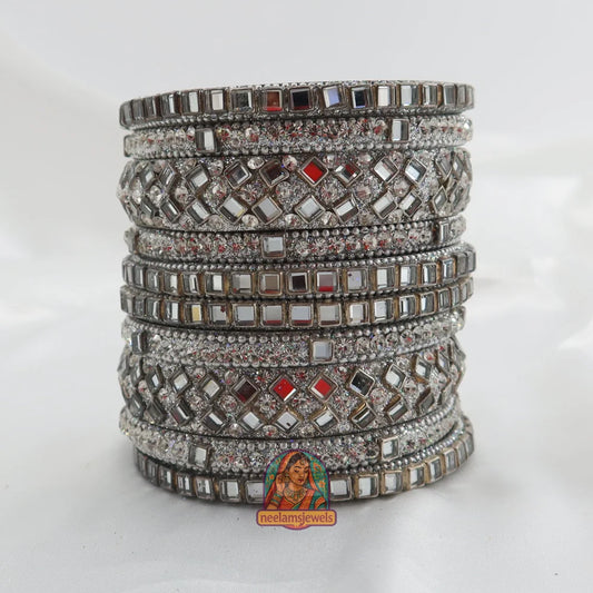 Chand Kundan Bangle Stack