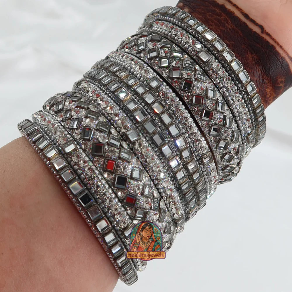 Chand Kundan Bangle Stack