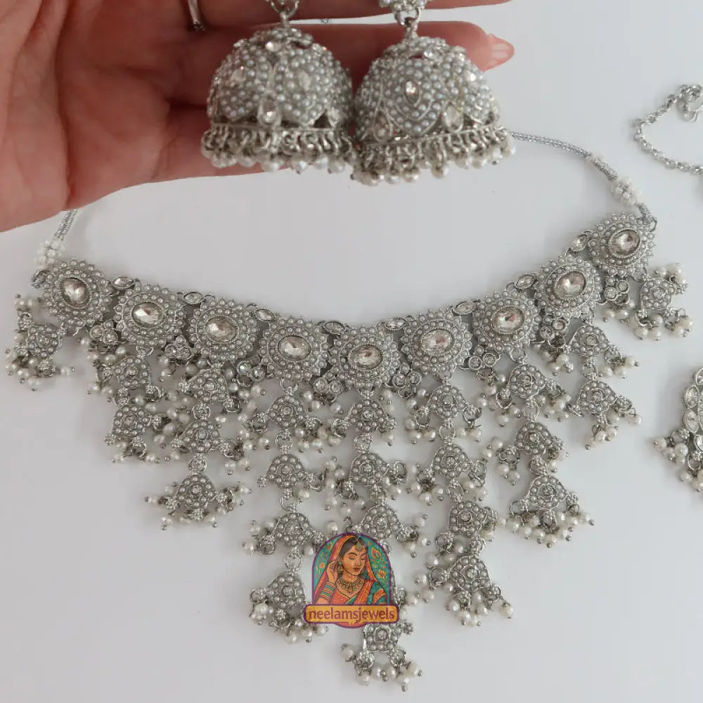 Chand Waterfall Necklace Set