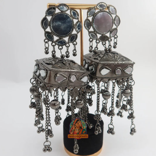 Chandni Mirror Drop Jhumkas