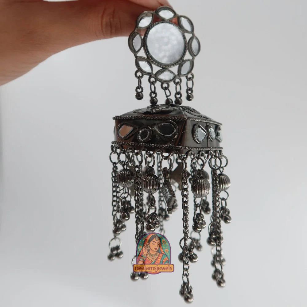 Chandni Mirror Drop Jhumkas