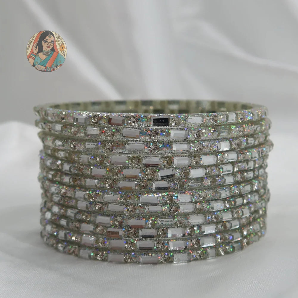 ’Chandni’ Sparkle Glass Bangle Set