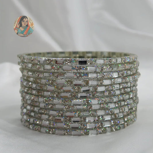 ’Chandni’ Sparkle Glass Bangle Set