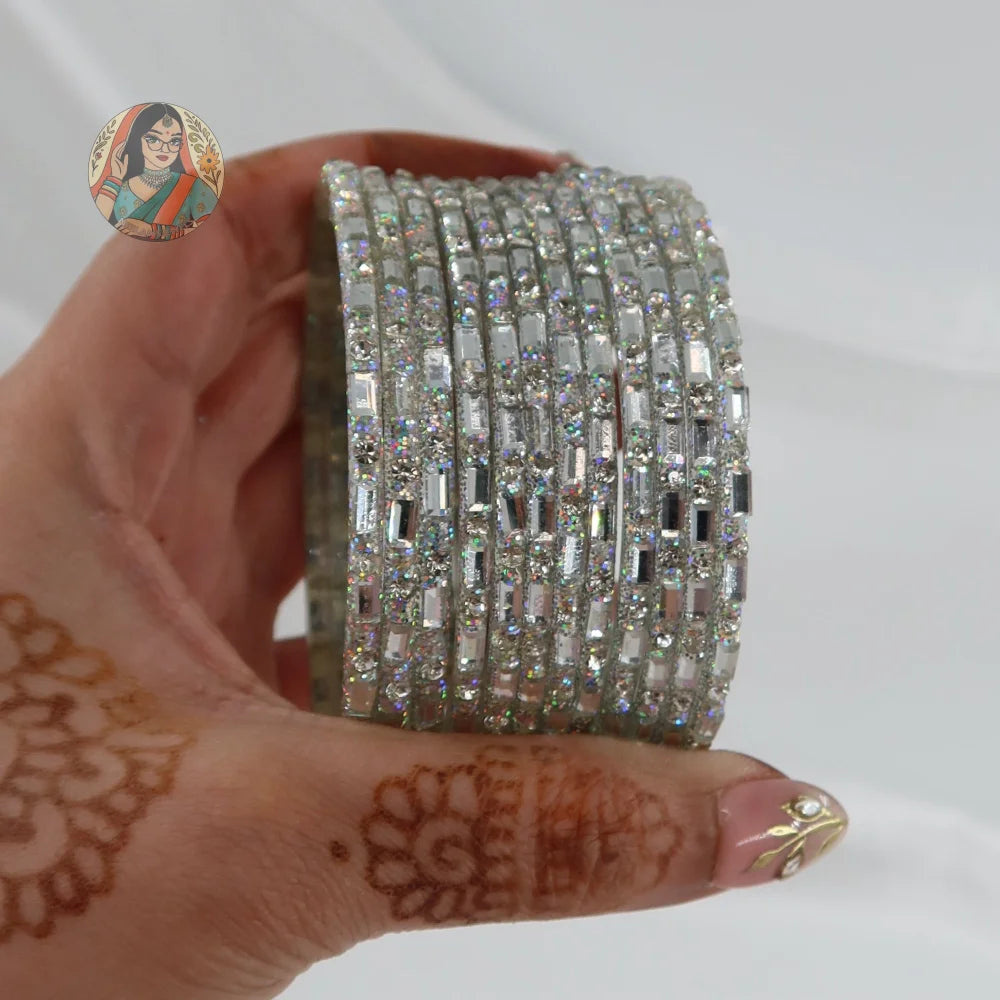 ’Chandni’ Sparkle Glass Bangle Set