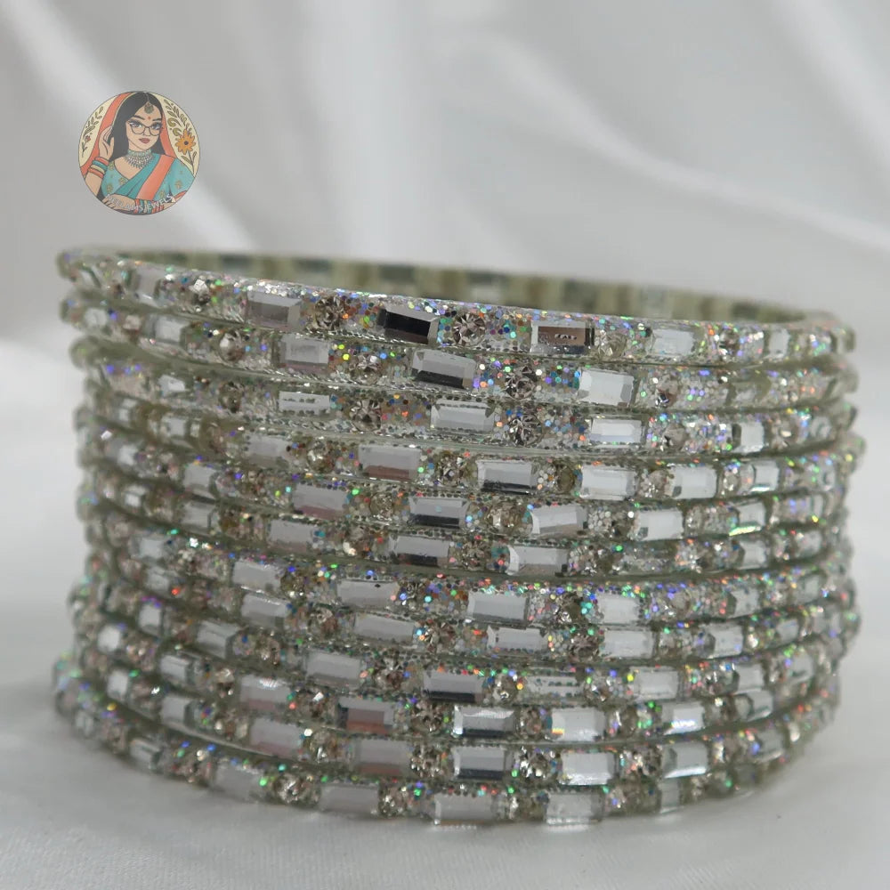 ’Chandni’ Sparkle Glass Bangle Set