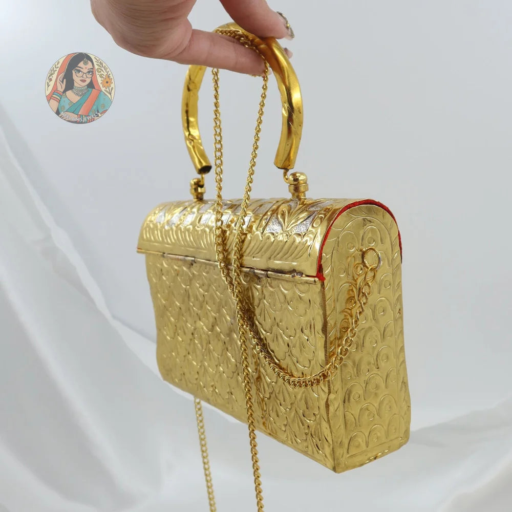 Checkered - Metal Handbag