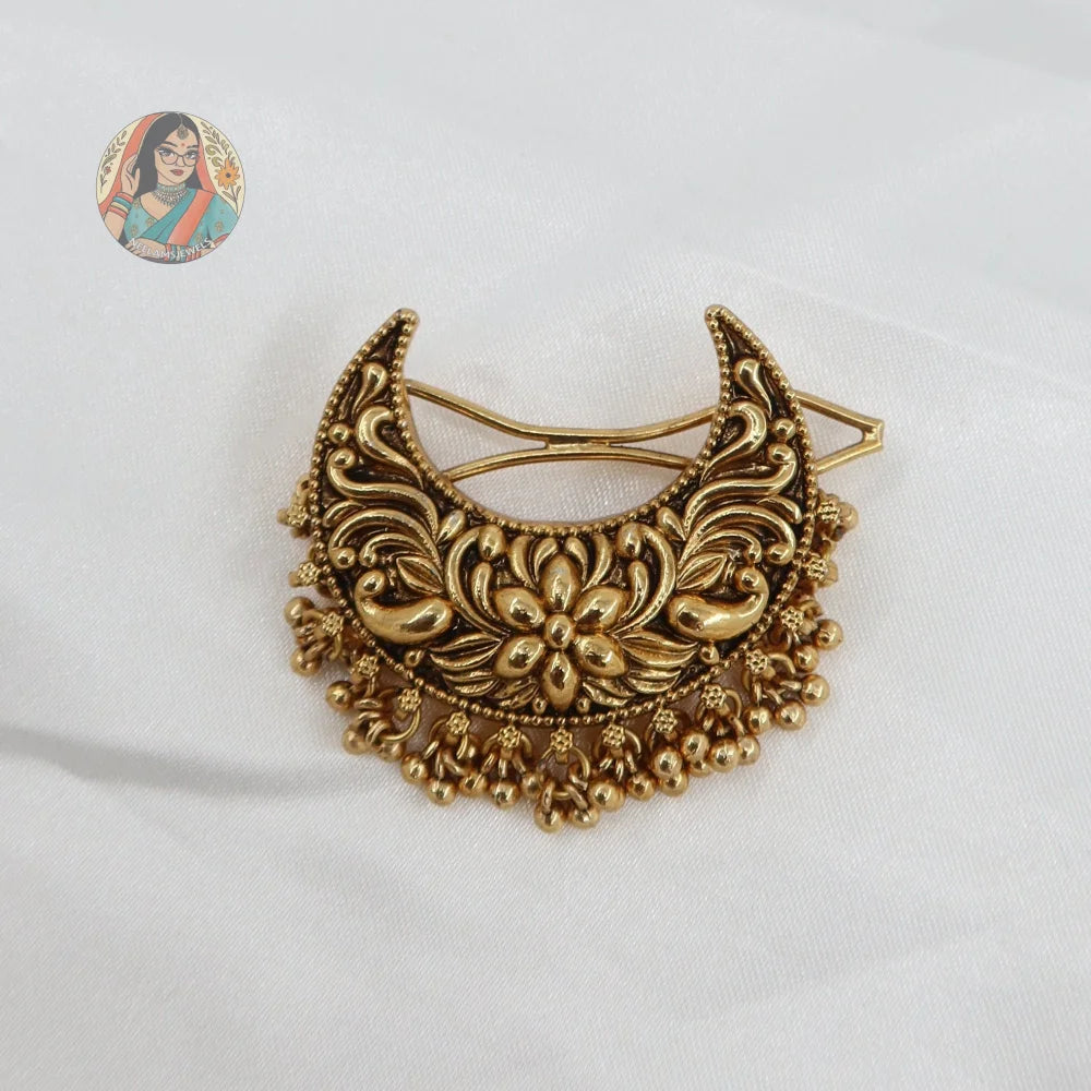 Chhaya - Panjabi Gold Hair Pin - A