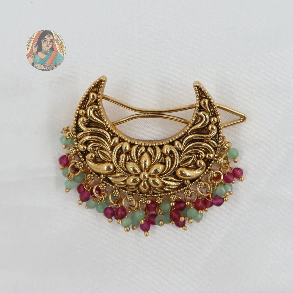 Chhaya - Panjabi Gold Hair Pin - D