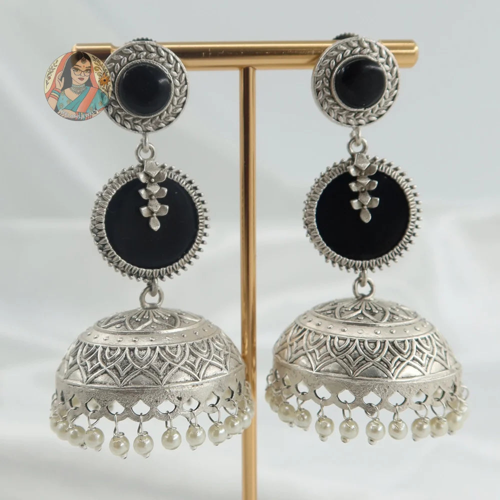 Chhaya Silver Earrings - A