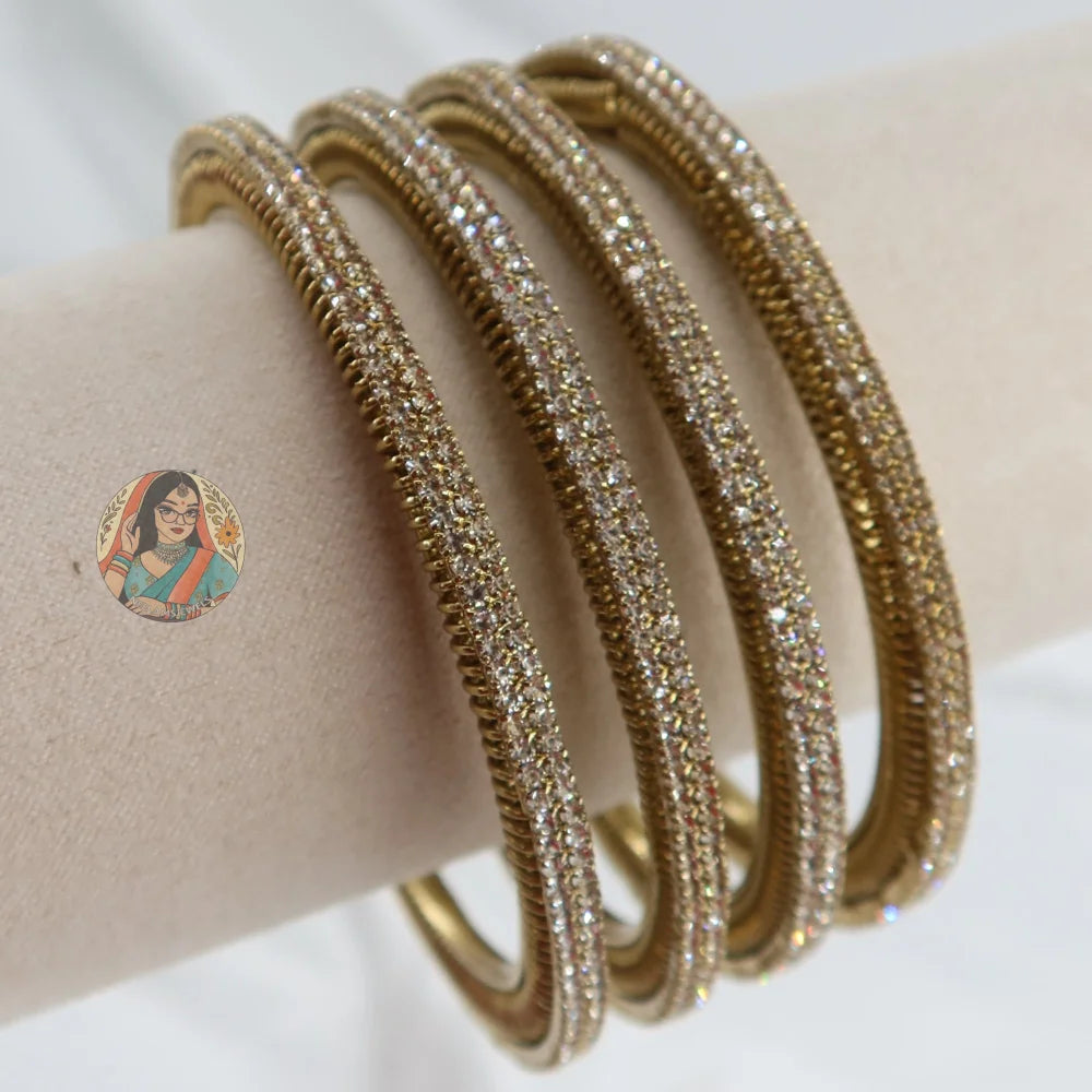 Chunky Mehndi Sparkle Bangles (4)