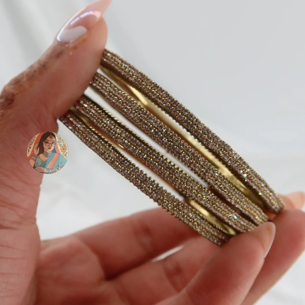 Chunky Mehndi Sparkle Bangles (4)